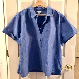 J. Crew Chambray Popover XXL